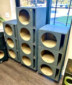 Empty subwoofer enclosures in stock!