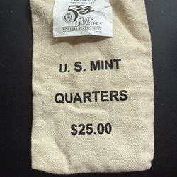 Mint Sealed Bag Of Virginia State Quarters $25 Face Value 