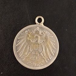 1 Mark Silver German  Coin 