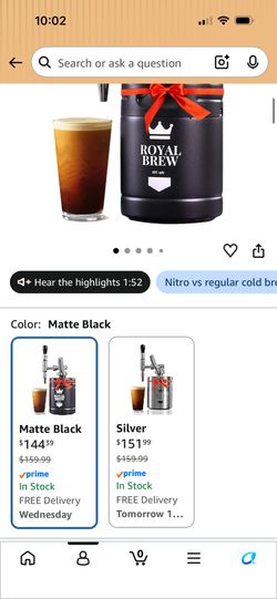Brand new nitro cold brew