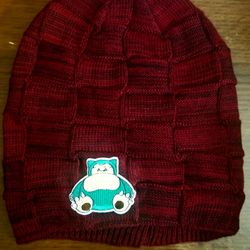 Snorlax Hat Double Layer Fleece Lined  R