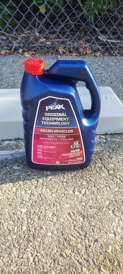 Peak antifreeze plus coolant Asian formula 50/50 pink mix