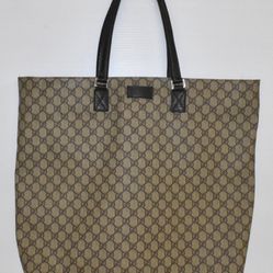 Authentic GG Gucci Canvas Extra Large XL Tote Bag
