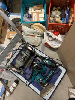 ALL WORKING!! DELTA BENCH GRINDER AND 3 MAKITA POWER TOOLS w ACCESSORIES