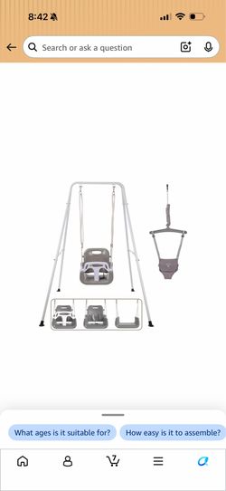 Babyw Swing Set with Multiple Seat Options