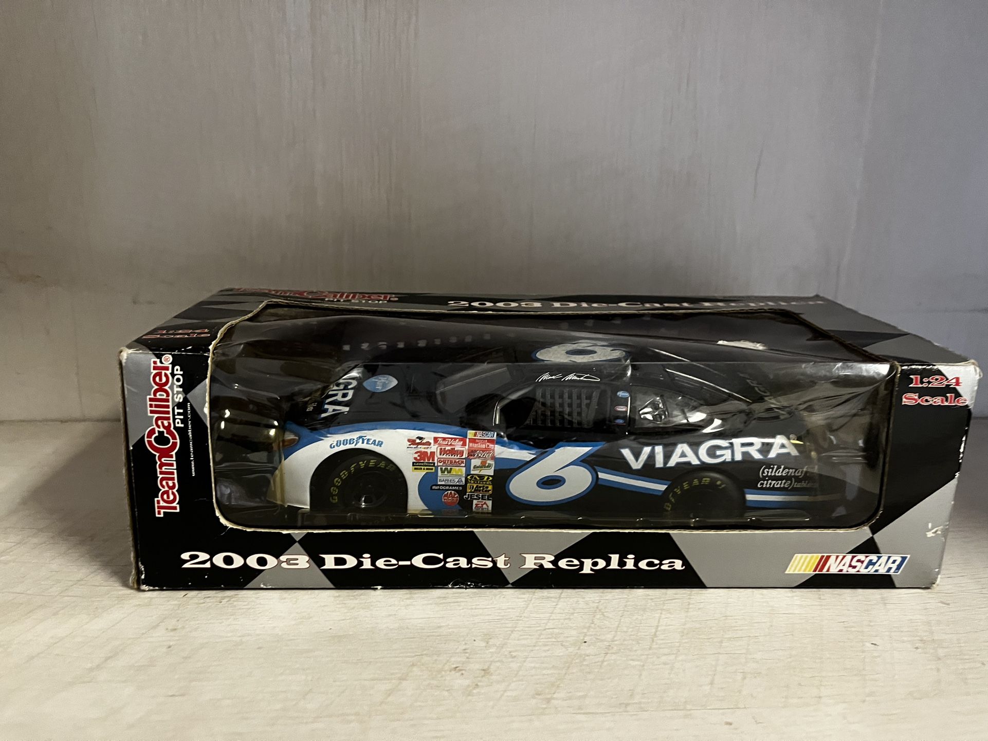 Collectible 1/24 Die cast #6 Mark Martin Viagra Car 2003 Rare