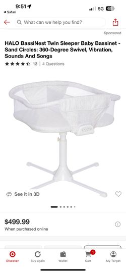 Brand new twin bassinet, never used.