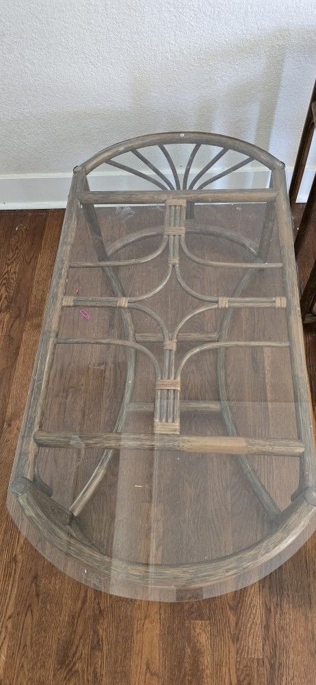 Glass table set 