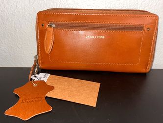 NWT Union code brown leather wallet