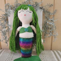 Hamdmade mermaid doll