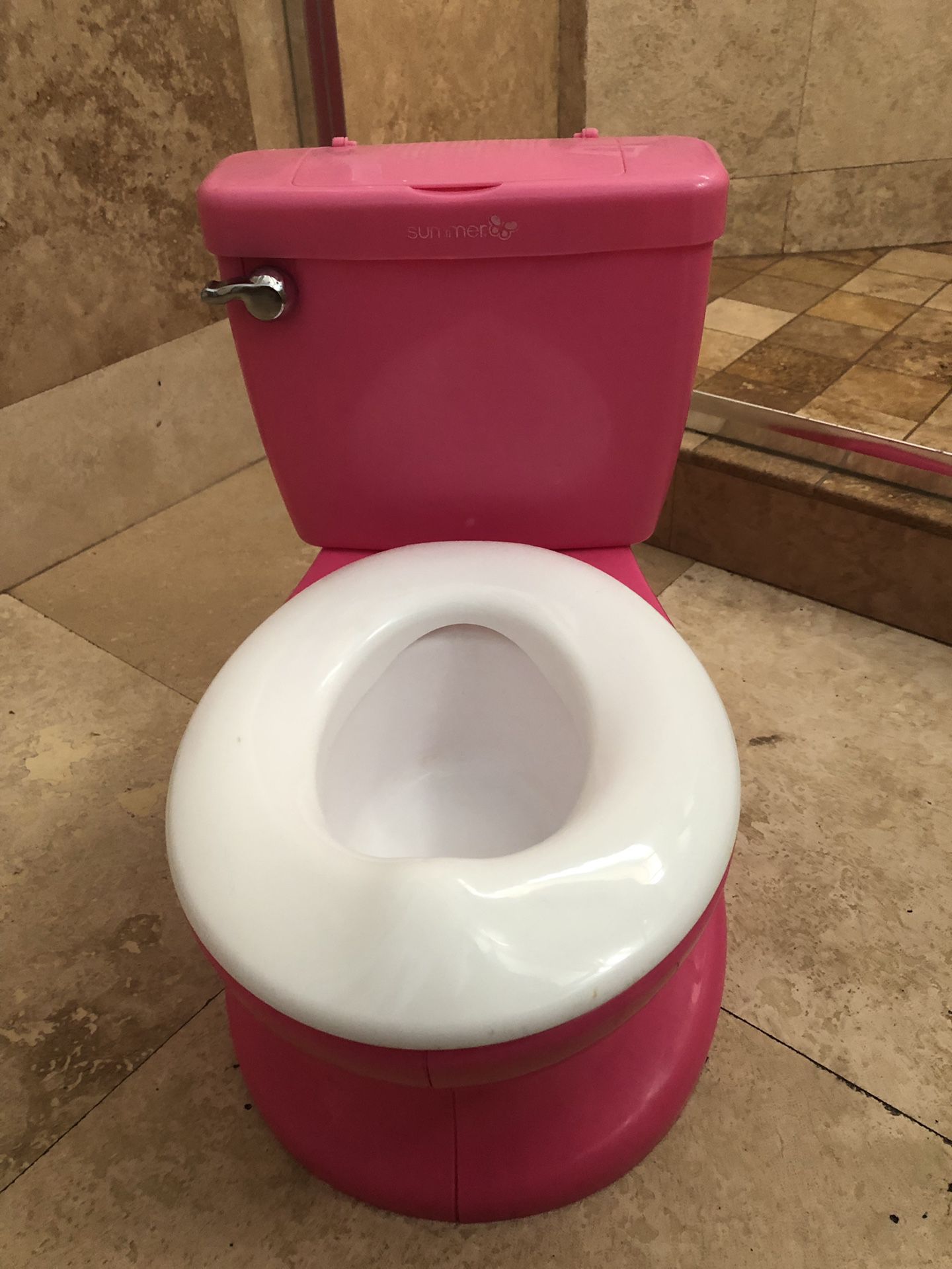 Pink potty