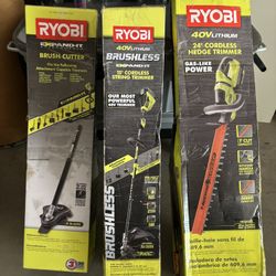 RYOBI cordless lawn tools