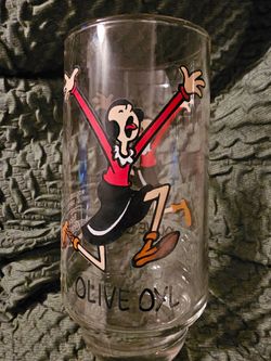 Popeye Olive Oyl & Swee'Pea Collector Glasses Set
