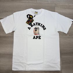 BAPE AND BURBERRY TEE SIZE XL