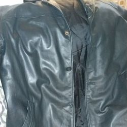 New Heavy Mens GAP XXL Leather Jacket