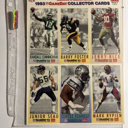 93’ McDonald’s Limited edition NFL Card sheet