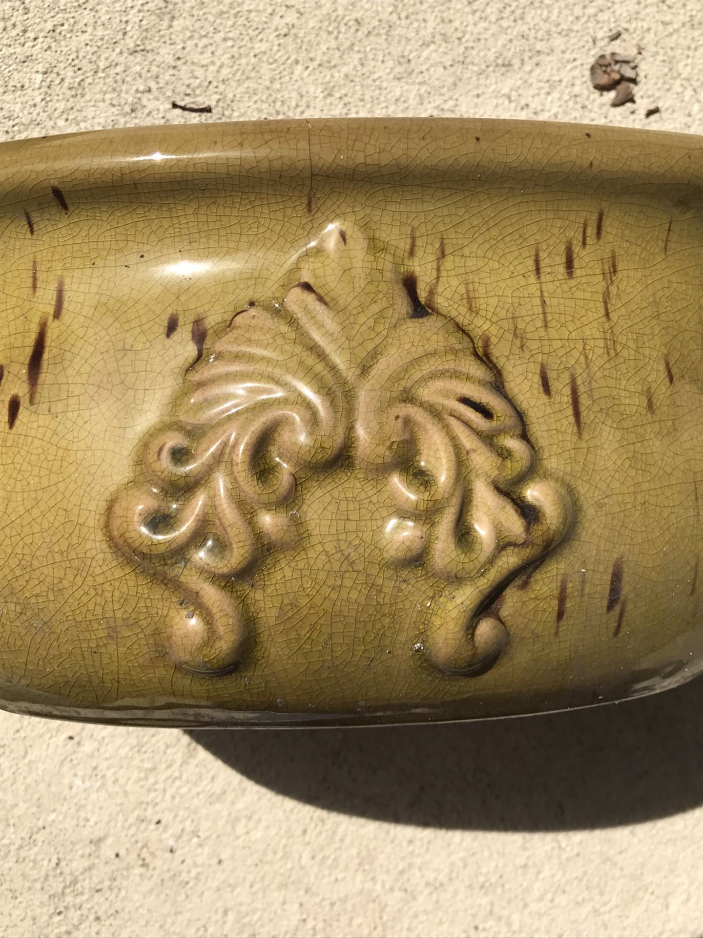 Green Ceramic Planter