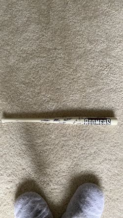 Signed Boomers Baseball Bat