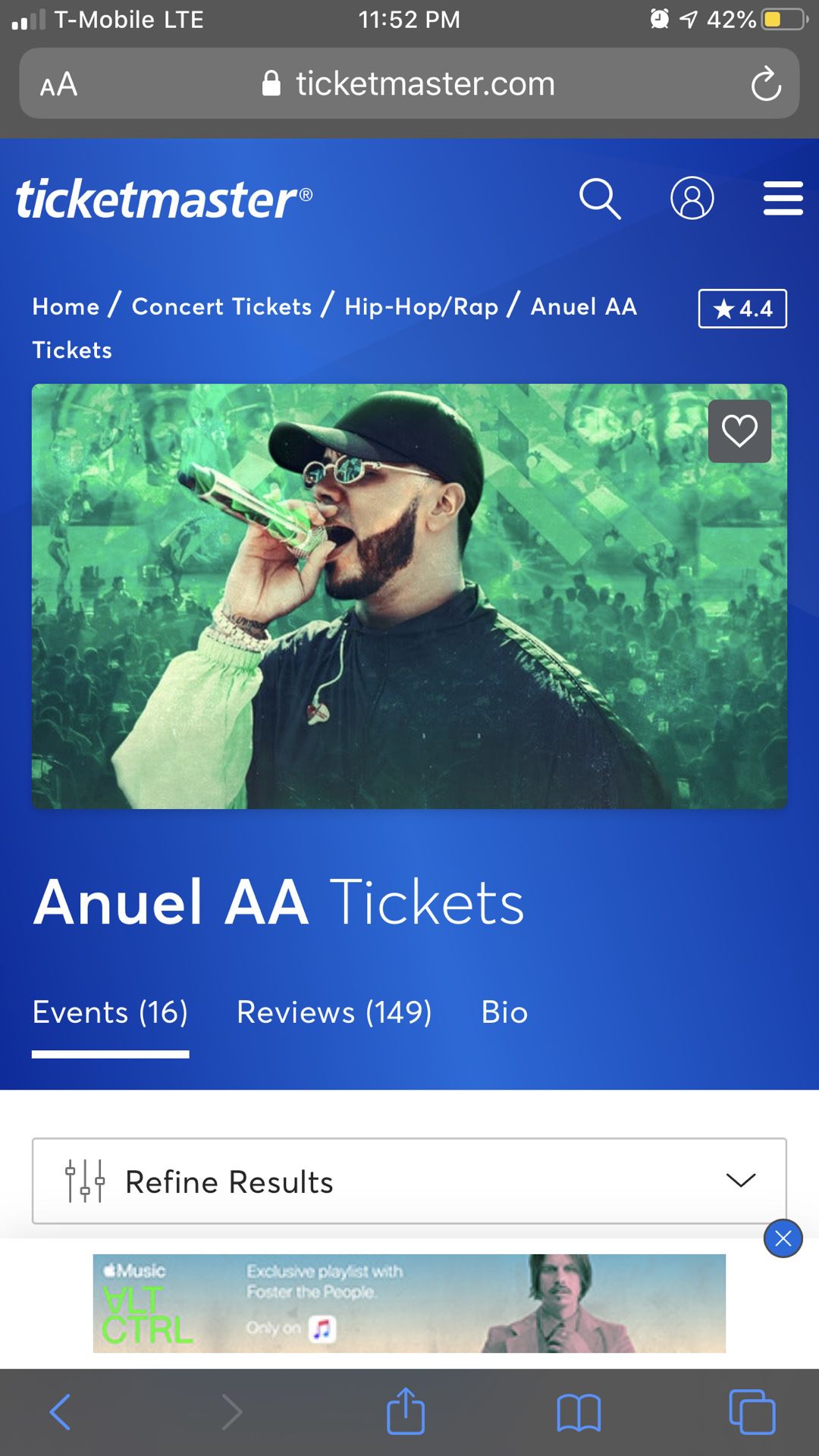 Anuel AA Concert Tickets!