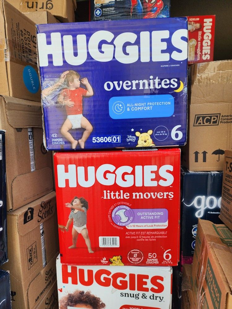 Huggies 6 $20 Each Box.