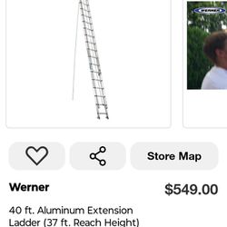 Werner 40 Ft Extension Ladder 