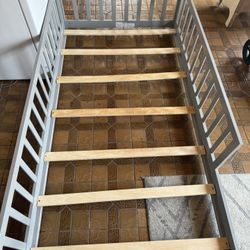 Twin Bed With Rails 