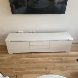 IKEA White Media Console TV Stand