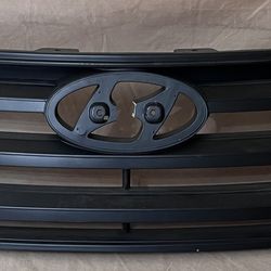 Hyundai Santa Fe  2013-16 Front upper grille black horizontal