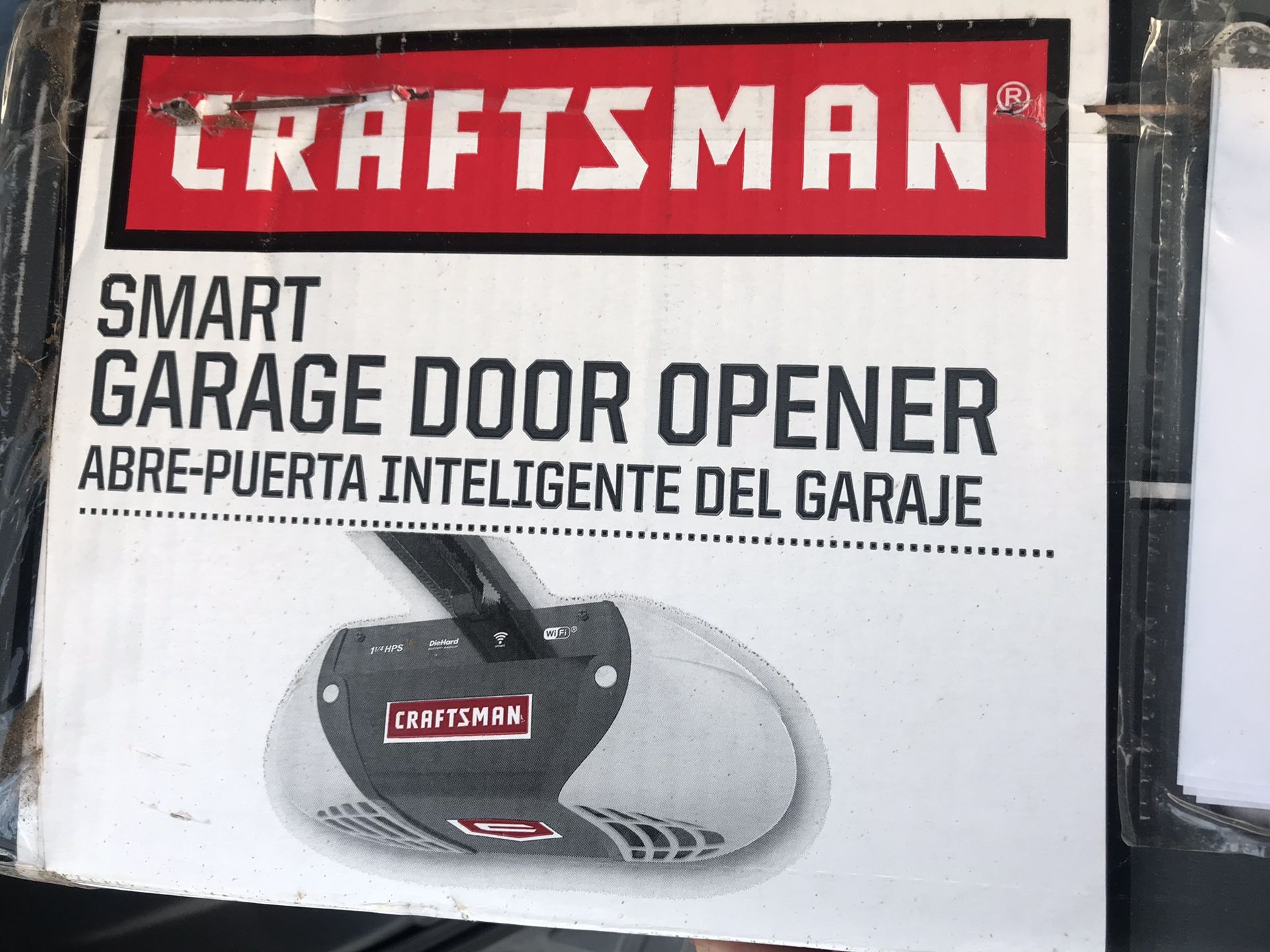 Brand New - Craftsman Smart Garage Door Opener w/ WiFi and Battery Backup - Model 54931