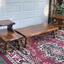 3 Piece Matching Coffee Table, and side tables