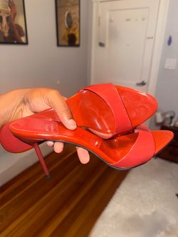 Jeffrey Campbell Ce-Soire Sandal in Brick Red Patent