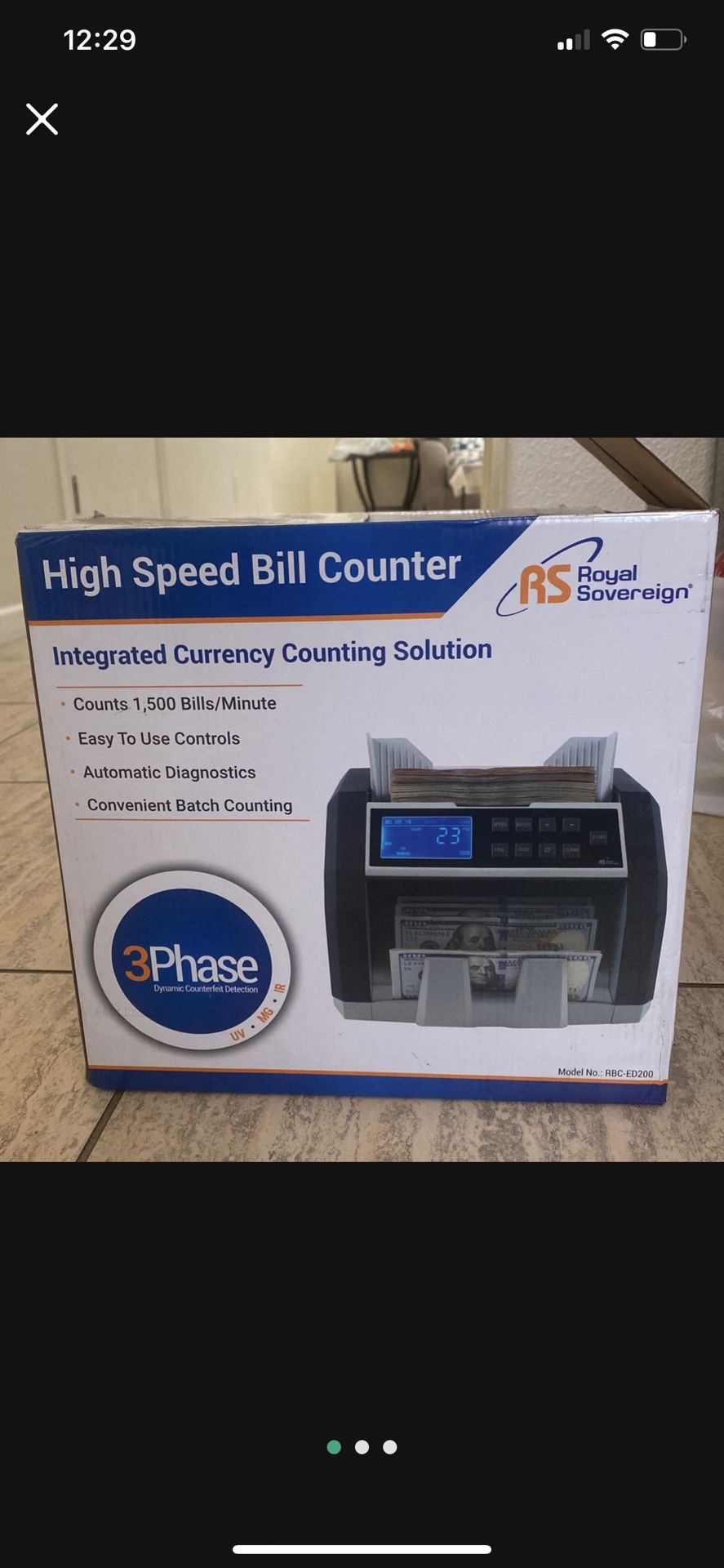 High Speed Bill Counter