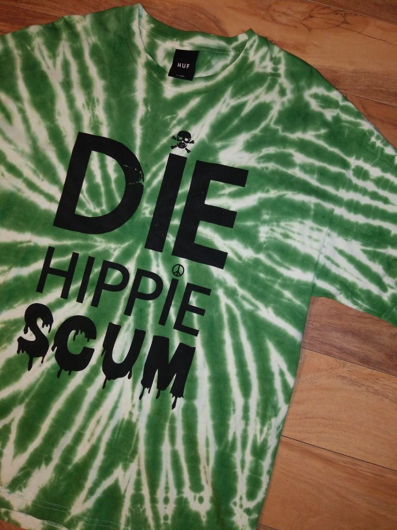 Huf Tee Deadstock 2012 Hippie Rare XL