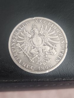 1866  Silver Prussian coin