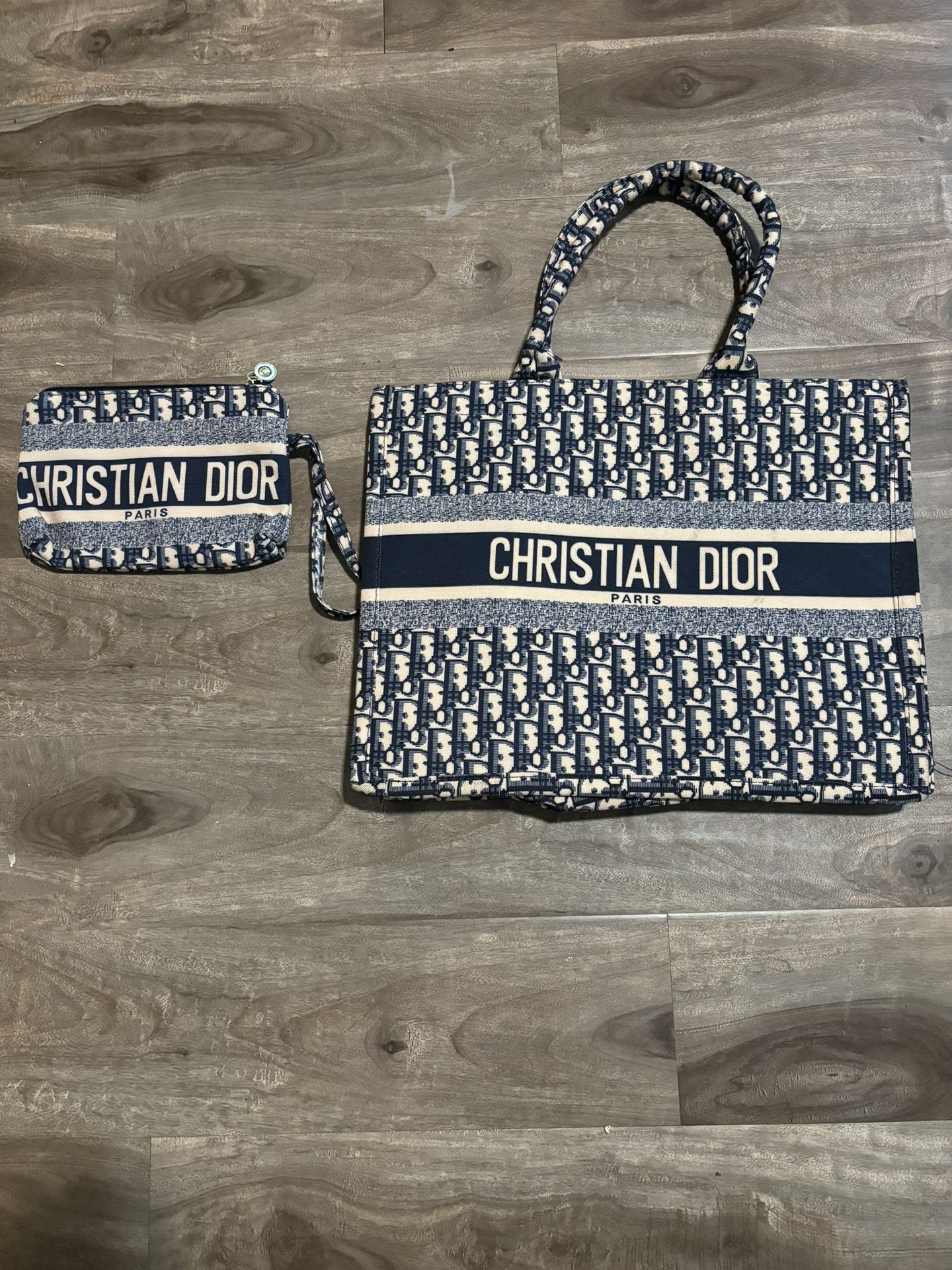 dior tote and pouch bag