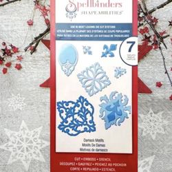 Spellbinders Shapeabilities Damask Motifs Template Set Cutting Embossing Dies.