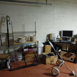 550 Items - SERIOUS INQUIRIES ONLY - ALL ITEMS MAKE REASONABLE OFFERS - 

OFFICE MEDICAL, KITCHEN, FILE CABINET SAFE, DESK, BMW Rims, kitchen Table, C