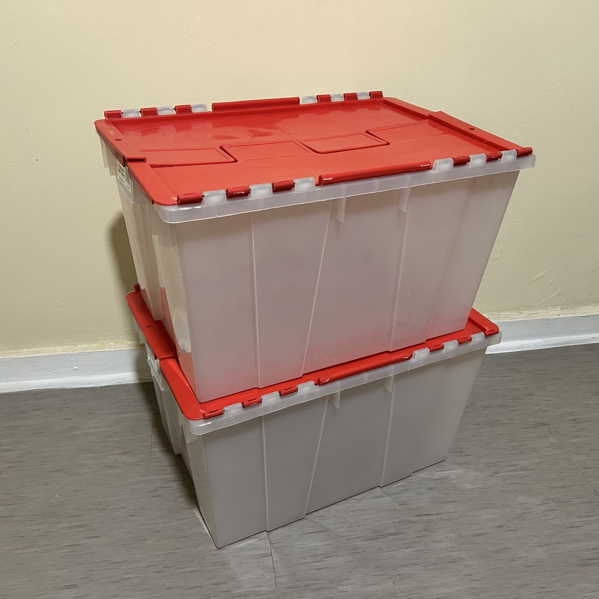 Letting Go – 2× 12-Gallon Storage Containers with Attached Lids