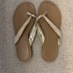 White and Cream Sandals