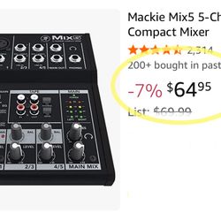 Mix5 5-Channel Compact Mixer