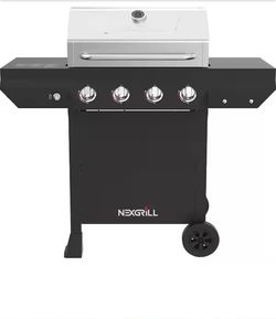 NEXGRILL- 4 Burner Gas Grill with Side Burner