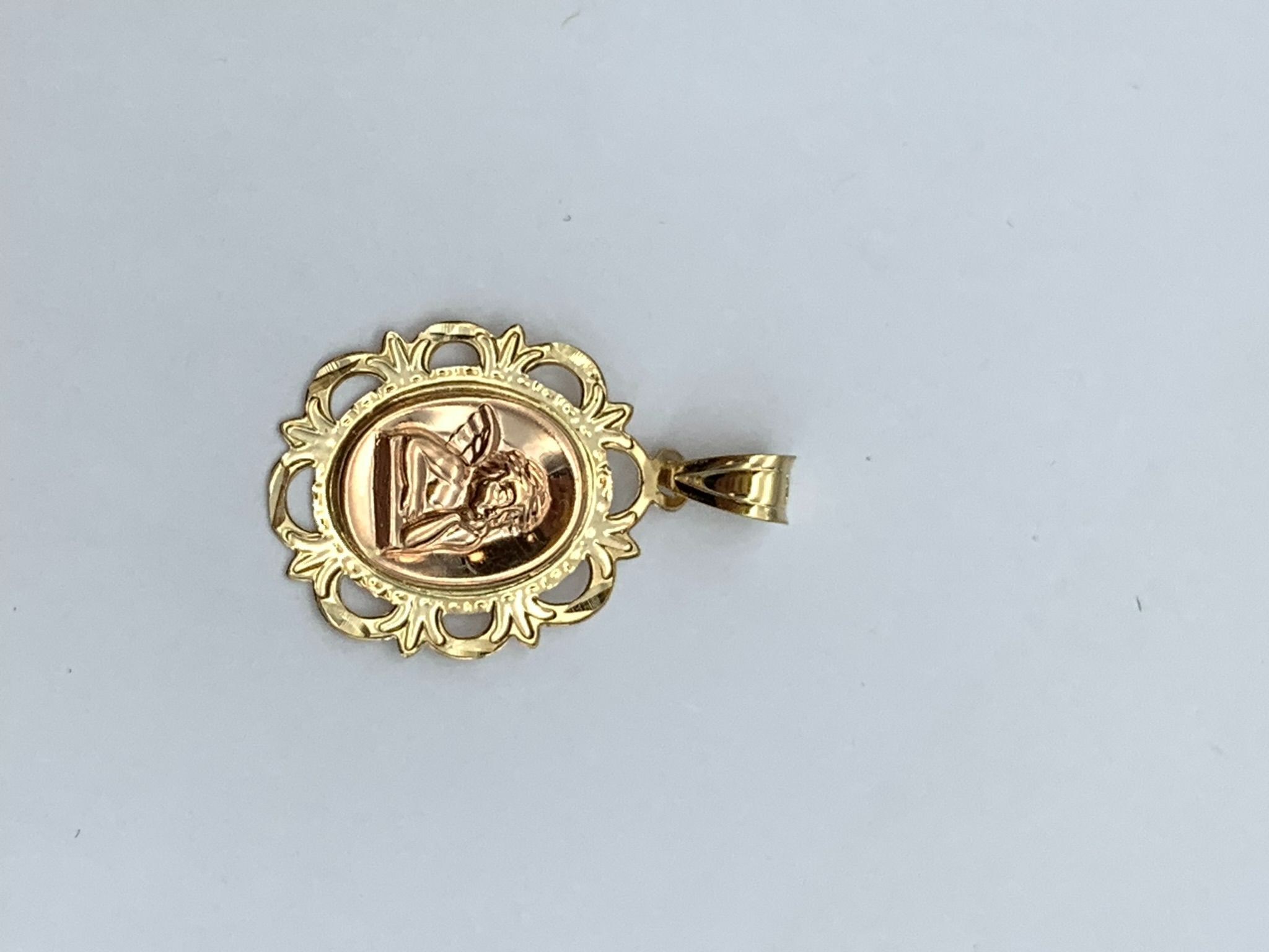 1" Gold Angel pendant #16869