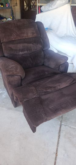 Brown Fabric Recliner Chair