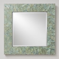 32" Pier 1 Imports Green Shell Mosaic Mirror – $160 OBO