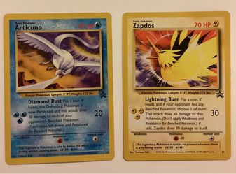 Articuno & Zapdos Pokémon WoTC Promo Cards LP
