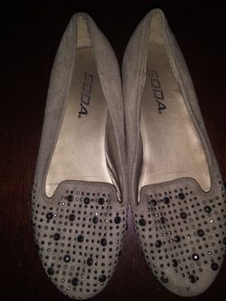 Girl rhinestone flats