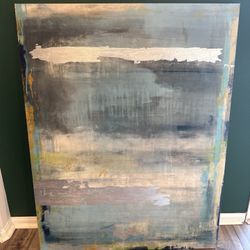 Large Modern Abstract Canvas Wall Art – 36” x 46”