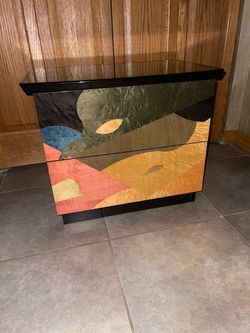 Abstract Italian Nightstand (made in Italy)