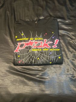 Spider hoodie pink
