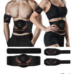 New Ab Stimulator Belt, Tactical x Abs Stimulator Muscle Toner Home Office Workout Equipment for Abdomen Orange